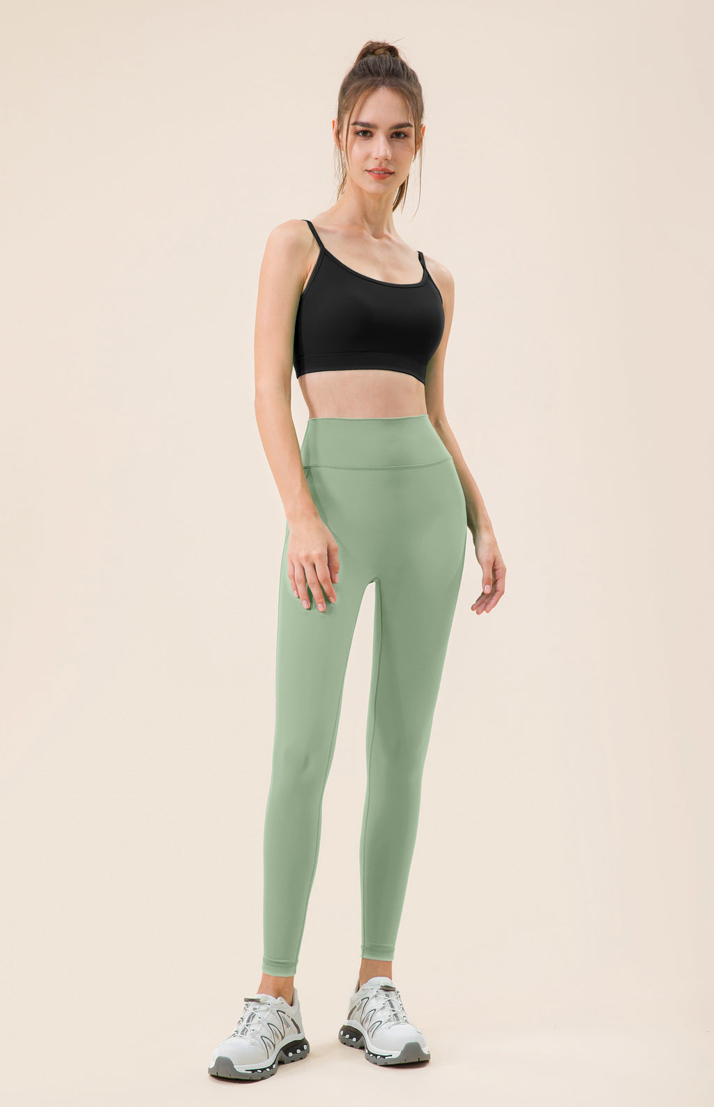 Leggings mujer cintura alta stretch verde claro - Fieder