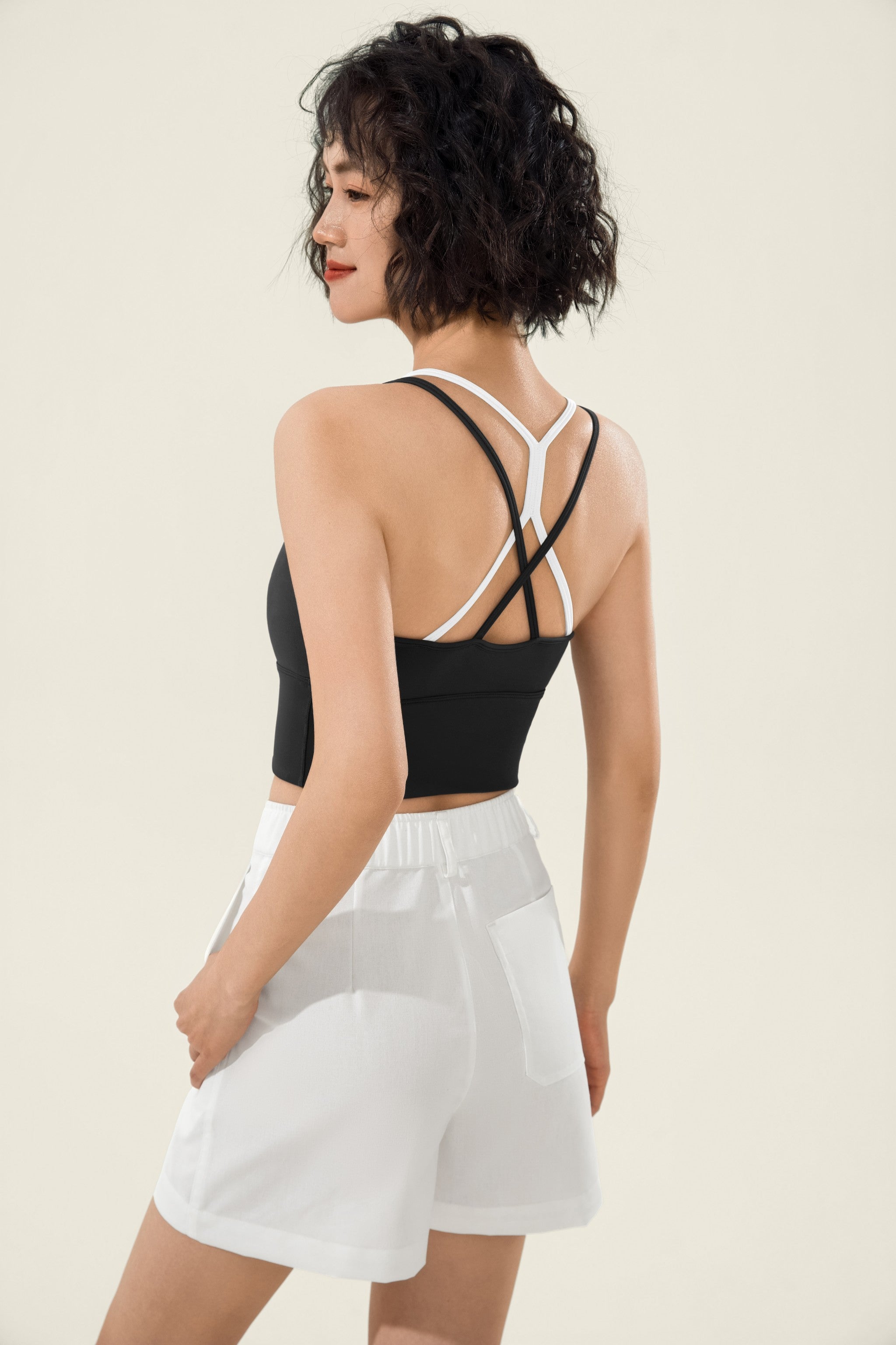 Top de Yoga de Efecto Doble