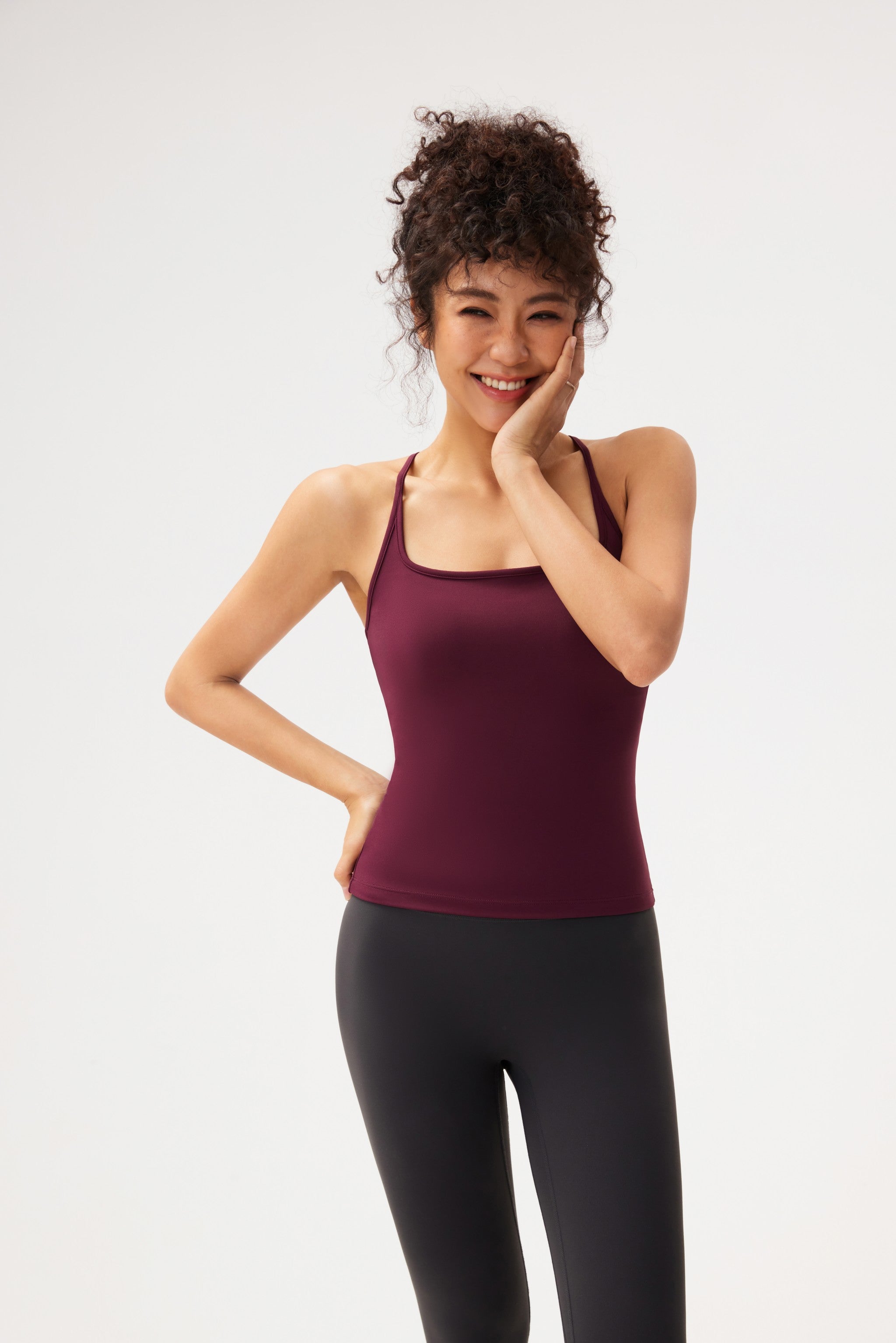 Top de Yoga con Escote Cuadrado