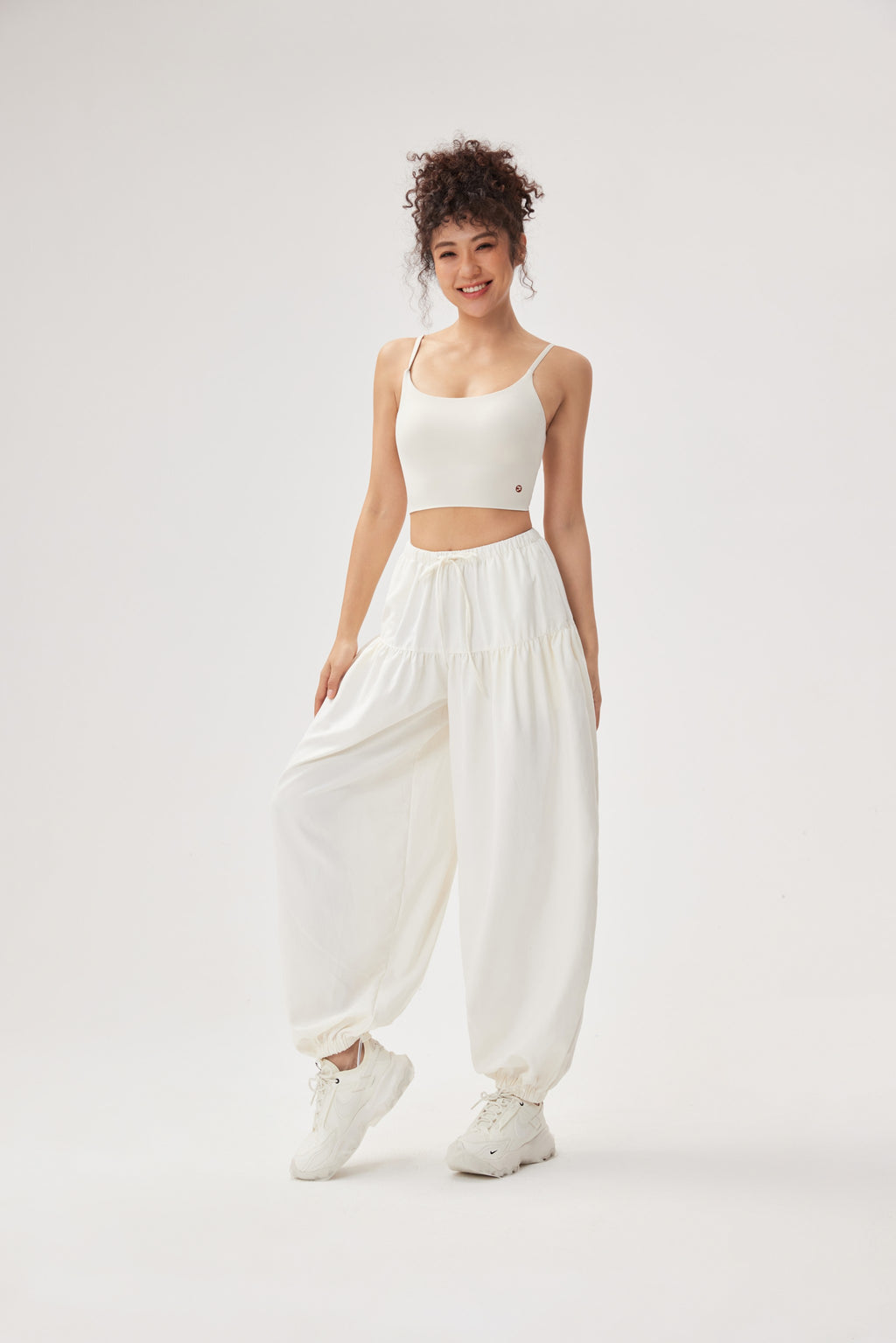 Top deportivo mujer tirantes finos blanco - Fieder