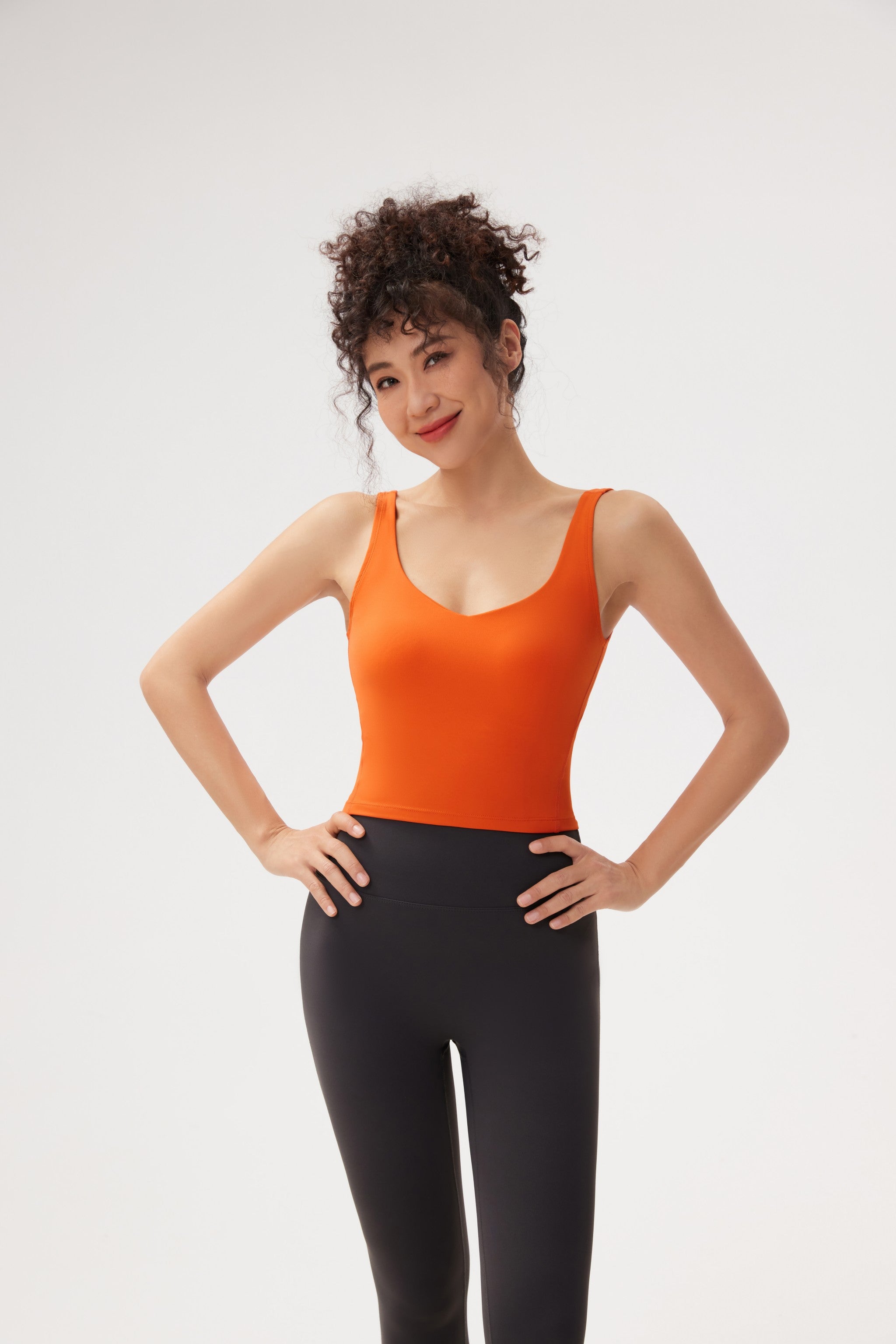 Brasier de Yoga Ajustado con Espalda Estilizada