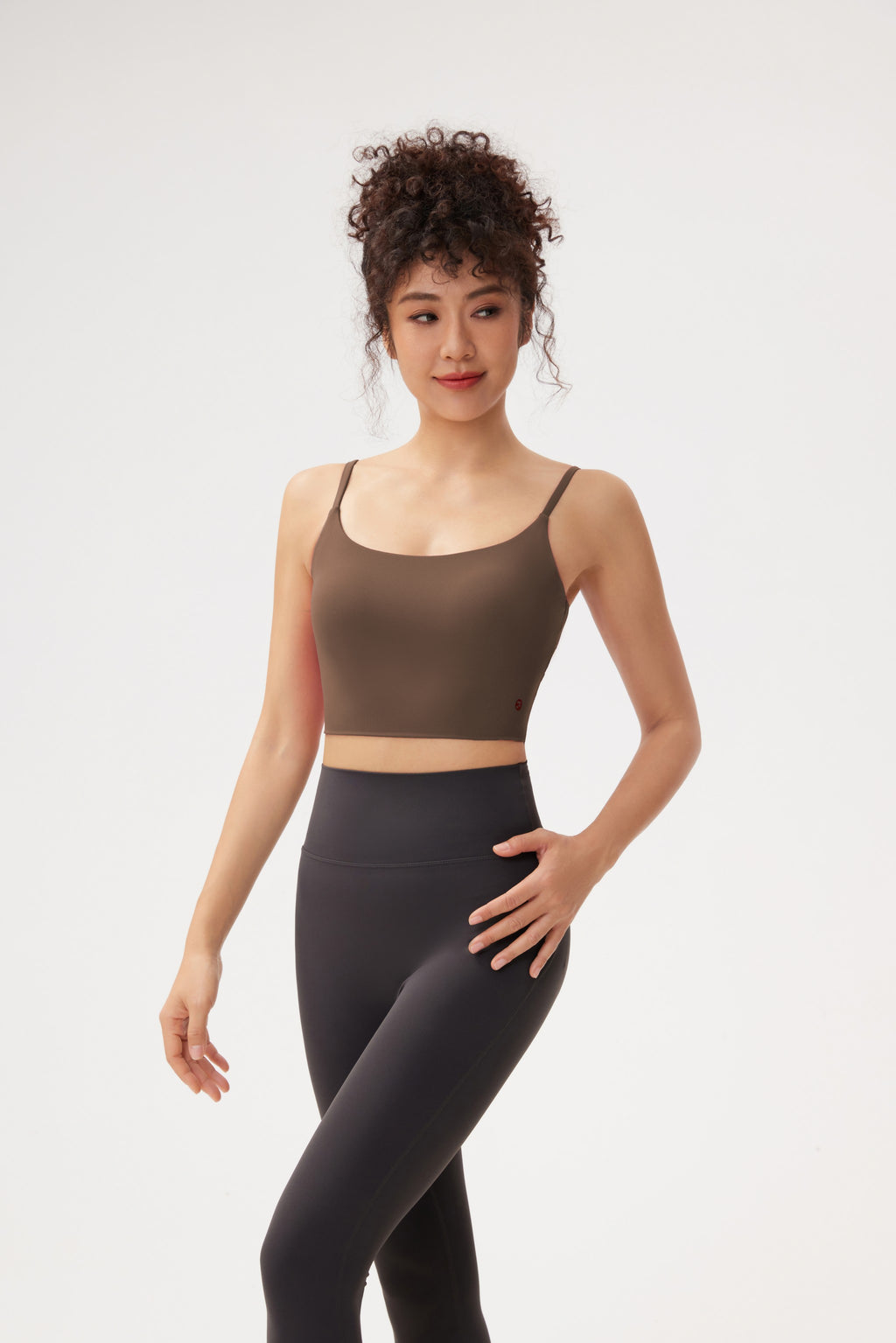 Top deportivo mujer tirantes finos negro - Fieder
