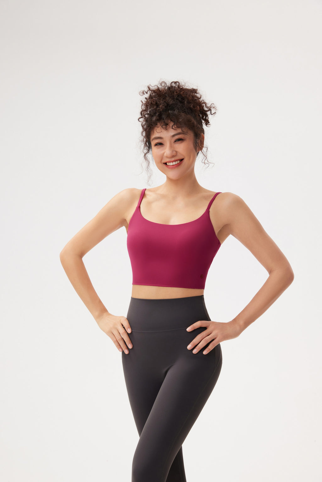 Top deportivo mujer tirantes finos fucsia - Fieder