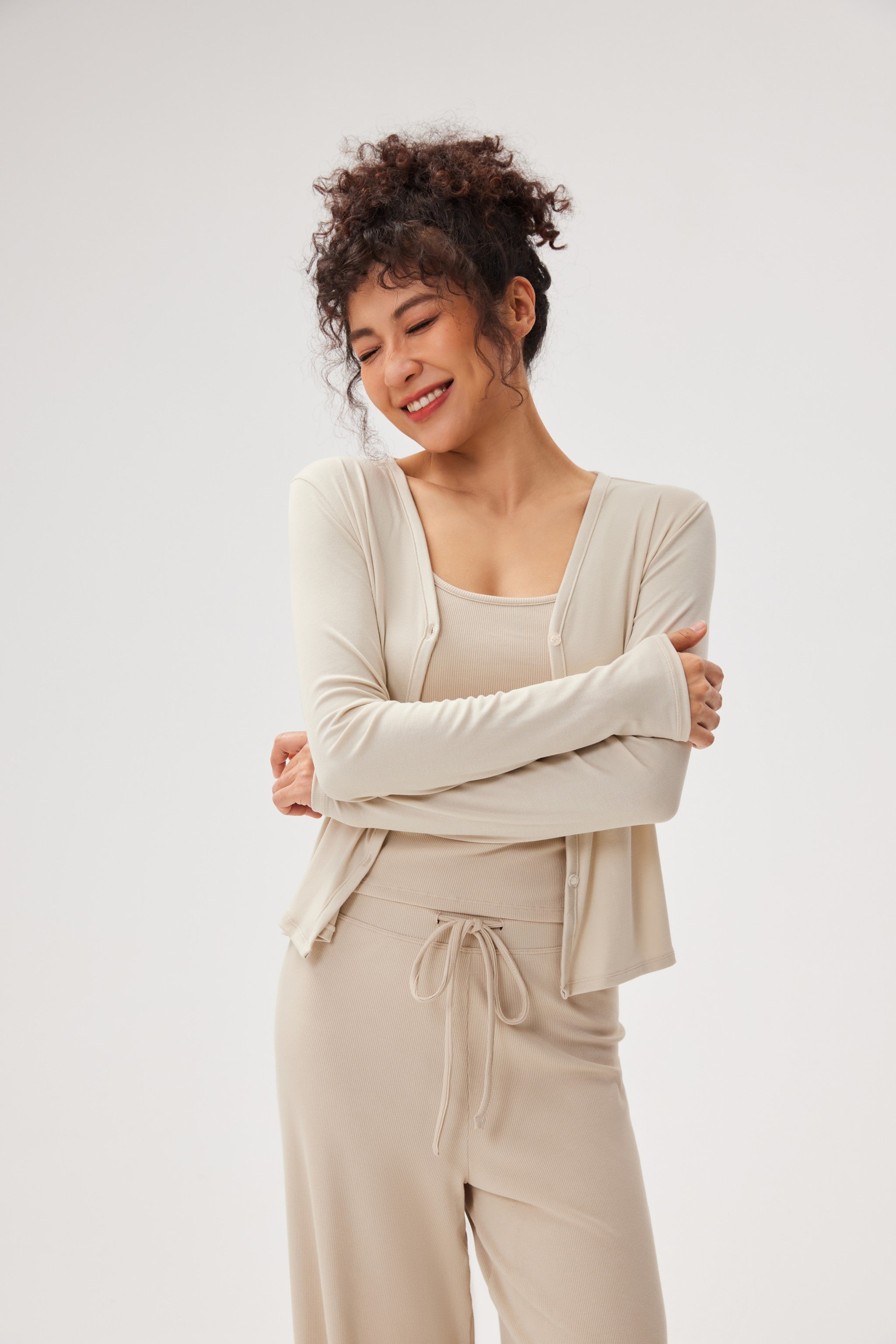 Cárdigan de Yoga de Manga Larga