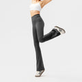 Pantalones deportivos campana corte high waist Fieder - Gris verdoso