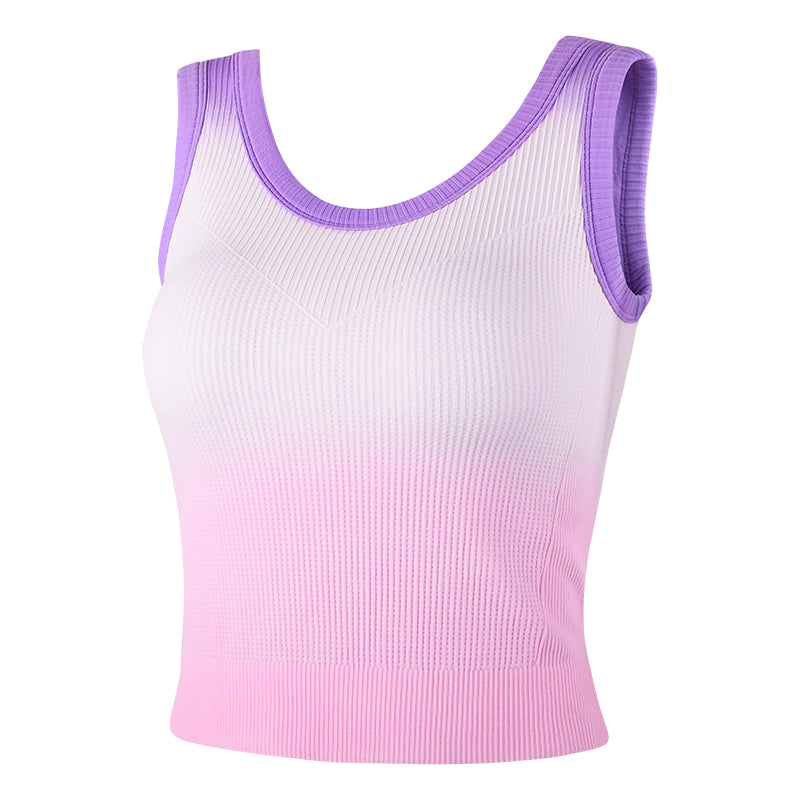 Top de Yoga con Efecto Degradado