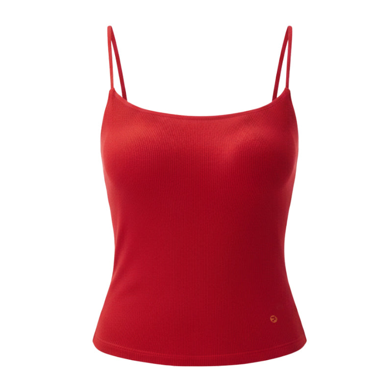 	Top deportivo tirantes finos espalda butterfly algodón suave Fieder - Rojo detalle