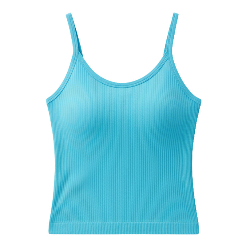 Top deportivo elegante espalda limpia secado rápido Fieder - Azul detalle